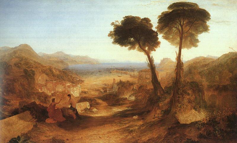 Joseph Mallord William Turner The Bay of Baiaae with Apollo and the Sibyl Sweden oil painting art